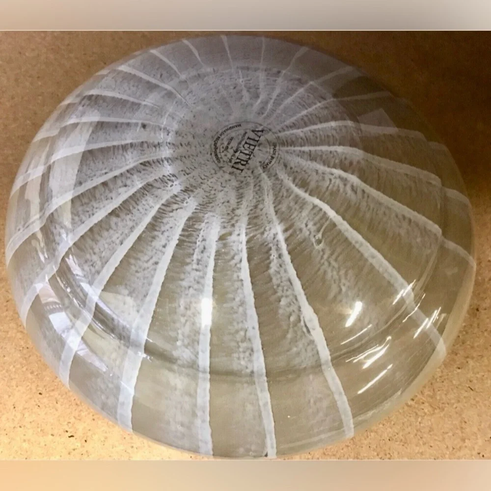 Vietri Sabbia Decorative Glass Large Bowl